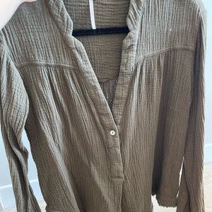 free people work blouse
